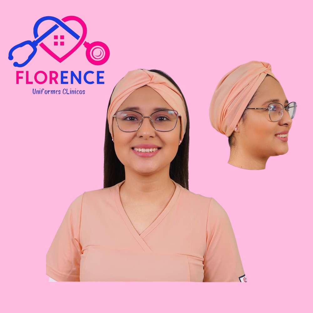 Turbante clinico palo rosa spandex tbt-24