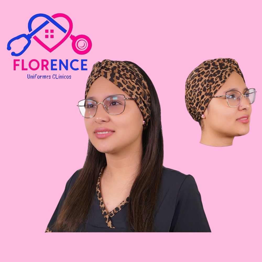 Turbante clinico estampado spandex tbt-19