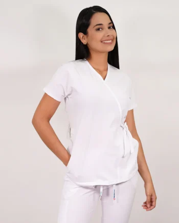 Delantal antifluido modelo azucena blanco-7