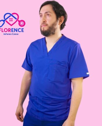 Delantal elasticado hombre azul rey
