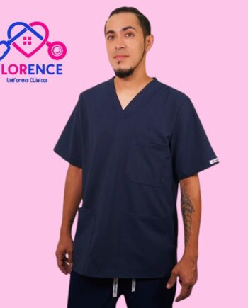 Delantal antifluido hombre azul marino