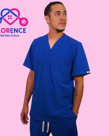 Delantal antifluido hombre azul rey