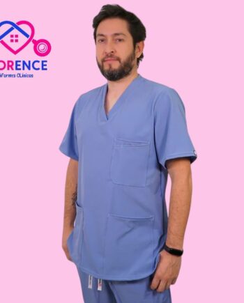 Delantal antifluido hombre celeste