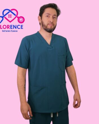 Delantal antifluido hombre verde petroleo