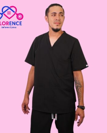 Delantal antifluido negro hombre