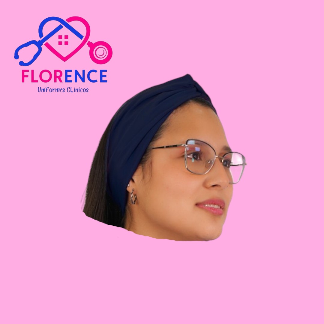 Turbante clinico azul marino spandex tbt-1