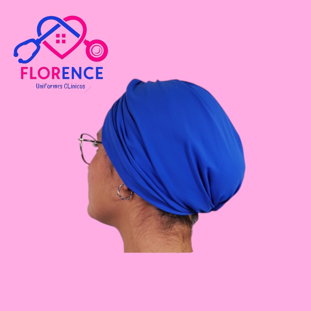Turbante clinico azul rey spandex tbt-2