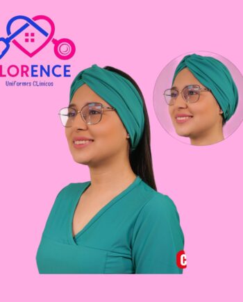 Turbante clinico turquesa spandex tbt-14
