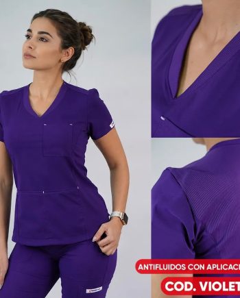 Delantal antifluido modelo Violeta morado