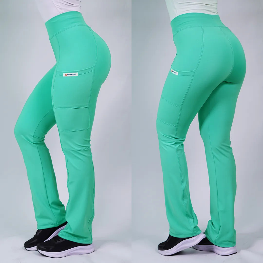 Pantalón Clínico Mujer Verde Pastel FLEX-17
